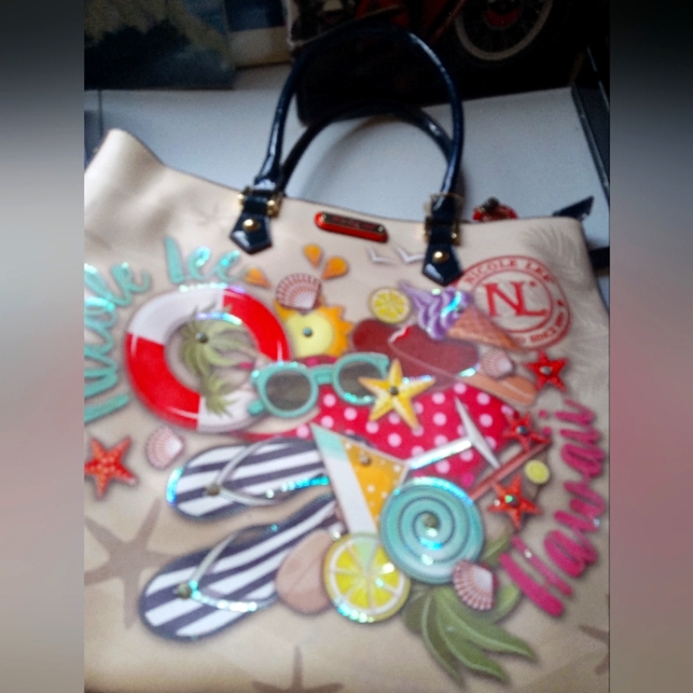 Colorful Graphic Tote Bag From NICOLE LEE